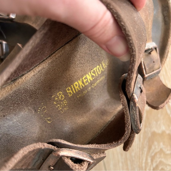 Birkenstock Arizona Soft Footbed Sandals — Brown Oiled Leather, EU 38/US 7 - Picture 7 of 7